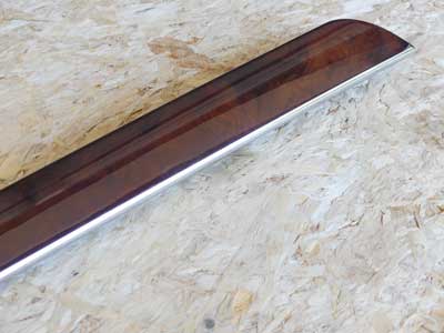 Mercedes Door Panel Wood Trim Strip w/ Light, Rear Left A2217303922 W221 07-09 S450 S500 S5505